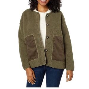 Madewell Olive Teddy Jacket